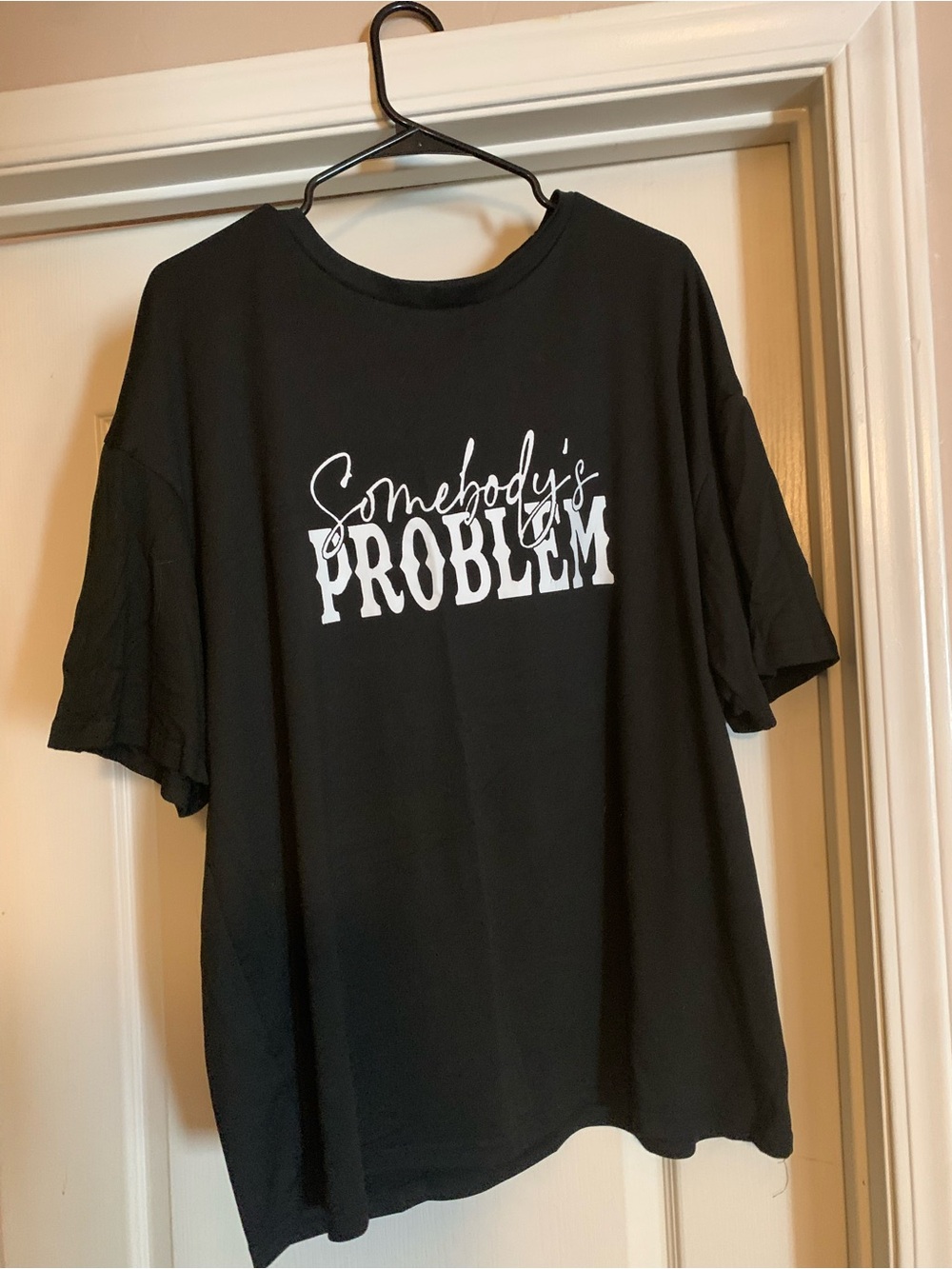 Black "Somebody's Problem" Graphic Tee